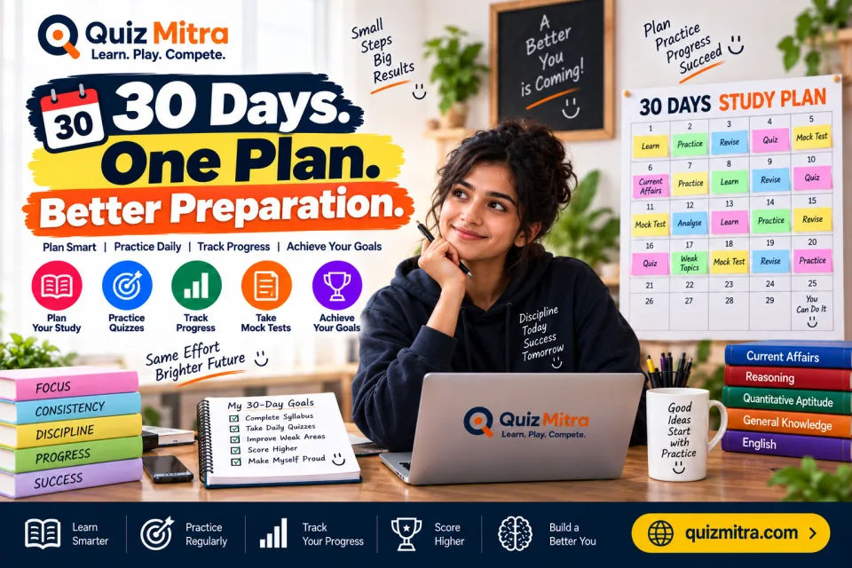 How to Create a 30-Day Study Plan for Competitive Exams