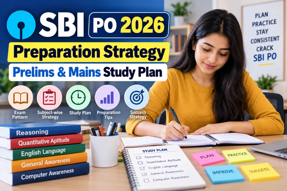 SBI PO 2026 Preparation Strategy: Prelims & Mains Study Plan