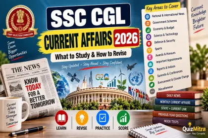 SSC CGL Current Affairs 2026: What to Study & How to Revise